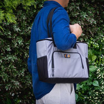 Custom Tote Bag Eco Recycled Polyester Zippered - 15.75 x 11.5 in - product view 5