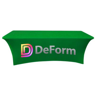Stretch Table Cover 3-Sided Flame-Retardant - 8 ft