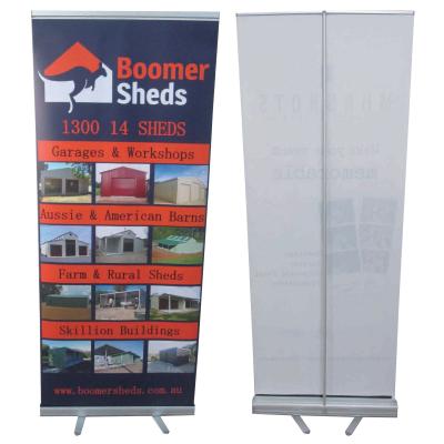 Custom Retractable Banner Silver Coated - 31.5 x 78 in - product view 1