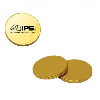 Chocolate Coins Individually Foil-Wrapped - 1.5 in - product view 2