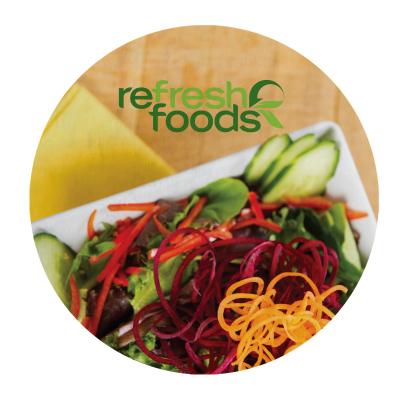 Coaster Microfiber with Rubber Backing - 4 in Diameter