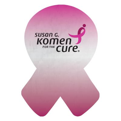 Coaster Ribbon Shaped Microfiber Awareness - 4 x 6 in