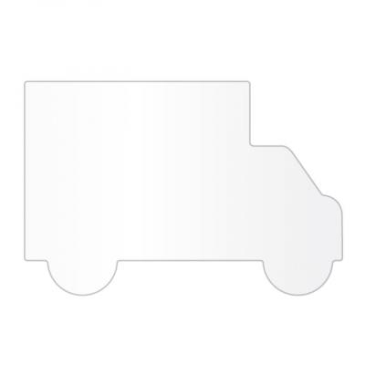 Coaster Truck Shaped Microfiber with Rubber - 6 x 4 in - product view 2