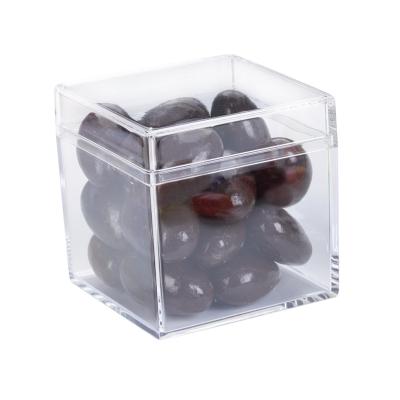 Acrylic Container Cube Shaped with Candy - 2 x 2 x 2 in - product view 2