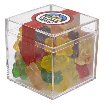 Acrylic Container Cube Shaped with Candy - 2 x 2 x 2 in - product view 12