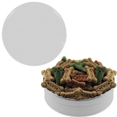 Dog Bone Treats Reusable Grand Tin - 6.7 in Diameter - product view 2
