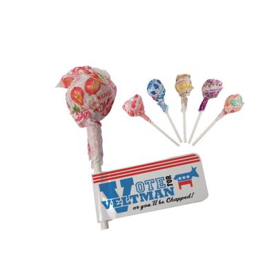 Lollipop Dum Dum with Custom Flag Label - 3.5 in - product view 1