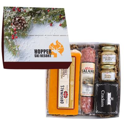 Charcuterie Gift Set Deluxe Meat Cheese Box - 8 x 2 in