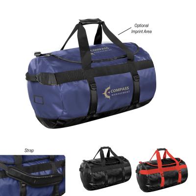 Duffel Bag Waterproof PVC Padded Straps - 15 x 24 in