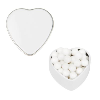 Heart Shaped Tin with Mints or Candy - 1.75 x 1.63 in - product view 5