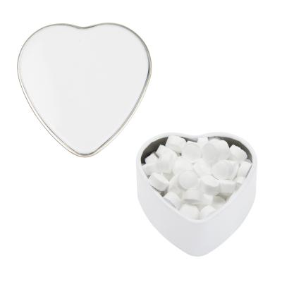 Heart Shaped Tin with Mints or Candy - 1.75 x 1.63 in - product view 7