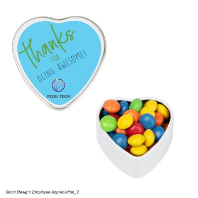 Heart Shaped Tin with Mints or Candy - 1.75 x 1.63 in - product view 13