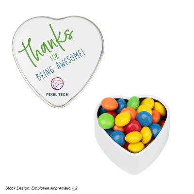 Heart Shaped Tin with Mints or Candy - 1.75 x 1.63 in - product view 14