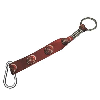 Dye Sublimated Key Fob with Carabiner - 0.75 x 6 in