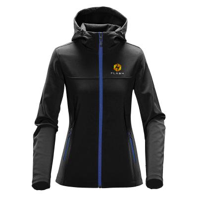 Women's Softshell Hooded Jacket with Fleece Lining