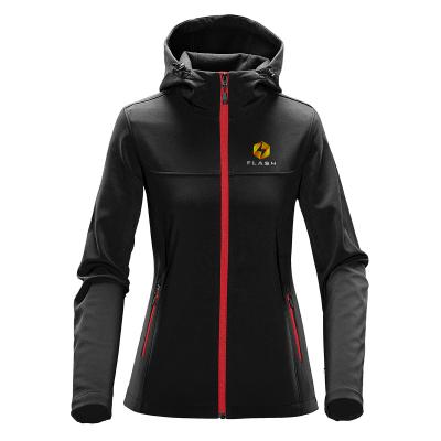 Women's Softshell Hooded Jacket with Fleece Lining - product view 2
