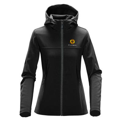 Women's Softshell Hooded Jacket with Fleece Lining - product view 3