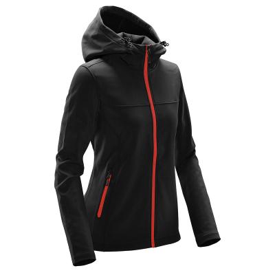 Women's Softshell Hooded Jacket with Fleece Lining - product view 6