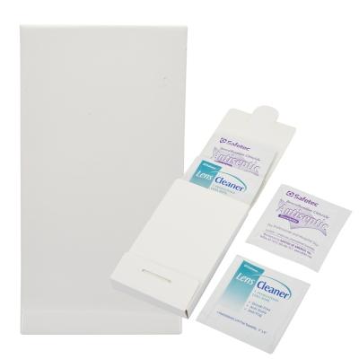 Lens Care Kit with Cleaner Wipes and Antiseptic - 2.25 x 3.625 in - promotional product with custom logo