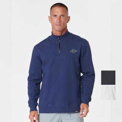 Quarter Zip Pullover Mid-Weight Cotton Knit