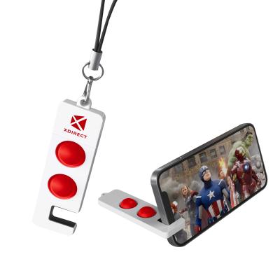 Custom Fidget Pop Phone Stand Keychain - 4 x 1 in - product view 3