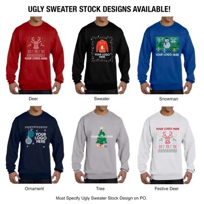 Holiday Ugly Sweater Crewneck Sweatshirt Eco (Unisex) - product view 14