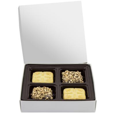Square Custom Candy Box with 4-Way Insert - 6 x 6 x 1.1 in - product view 1