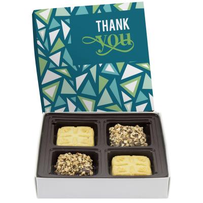 Square Custom Candy Box with 4-Way Insert - 6 x 6 x 1.1 in - product view 2