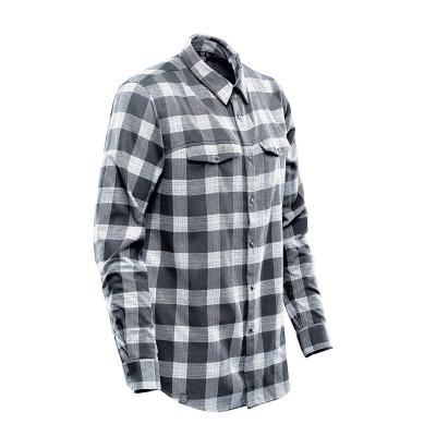 Men's Snap Front Shirt Cotton Polyester Twill Check - product view 6