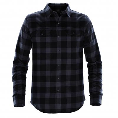 Men's Snap Front Shirt Cotton Polyester Twill Check - product view 8