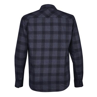 Men's Snap Front Shirt Cotton Polyester Twill Check - product view 9
