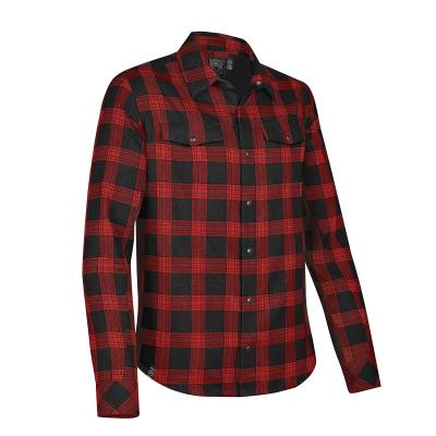 Men's Snap Front Shirt Cotton Polyester Twill Check - product view 11