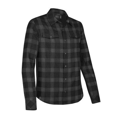Men's Snap Front Shirt Cotton Polyester Twill Check - product view 12