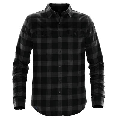 Men's Snap Front Shirt Cotton Polyester Twill Check - product view 13
