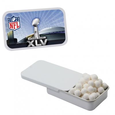 Slider Tin with Custom Mints Candy or Gum - 2.75 x 1.6 x 0.6 in - product view 5