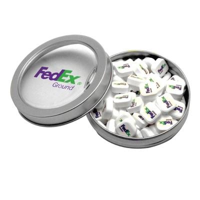 Candy Tin Round Window with Printed Mints - 3.125 in