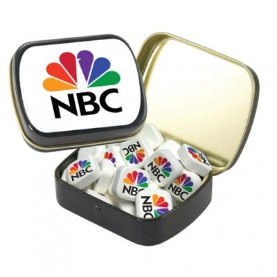 Mint Tin Small Hinged with Printed Mints - 2.375 in - product view 1