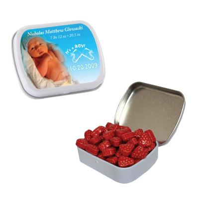 Candy Tin Small Hinged with Custom Fill - 2.375 in - product view 1