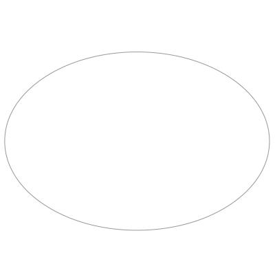 Custom Stickers Oval Bumper Outdoor Use - 6 x 4 in - promotional product with custom logo