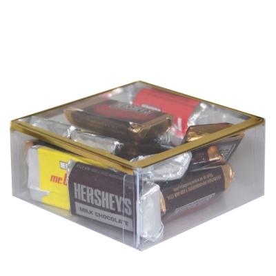 Gift Box Clear with Gold Foil Accent - 3 x 1.5 x 3 in - product view 5