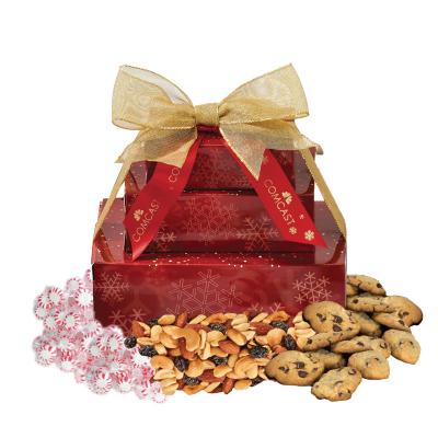 Gift Tower Three-Tier with Mixed Treats - 6 x 4.75 in - product view 3