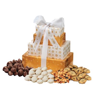 Gift Tower Four-Tier with Mixed Treats - 7.25 x 8 in - product view 2