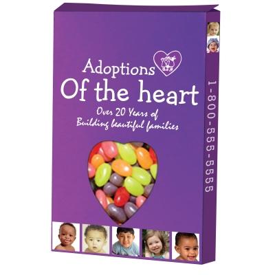 Candy Box Custom Die Cut with Window - 2.8 x 4 in - product view 22