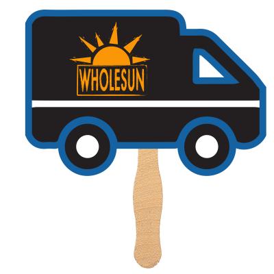 Handheld Fan Custom Shaped with Laminated Finish - product view 10