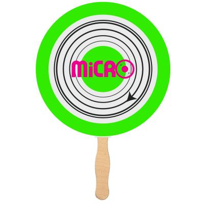 Handheld Fan Custom Shaped with Laminated Finish - product view 17
