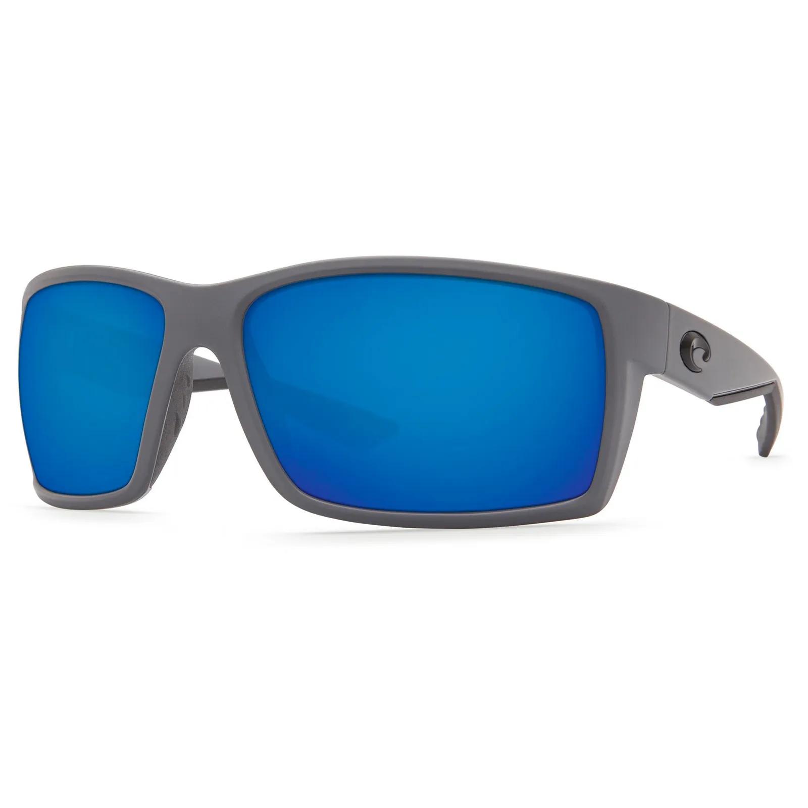 Reefton Sunglasses - (Frame) Matte Gray; (Lens) Blue Mirror, 580P