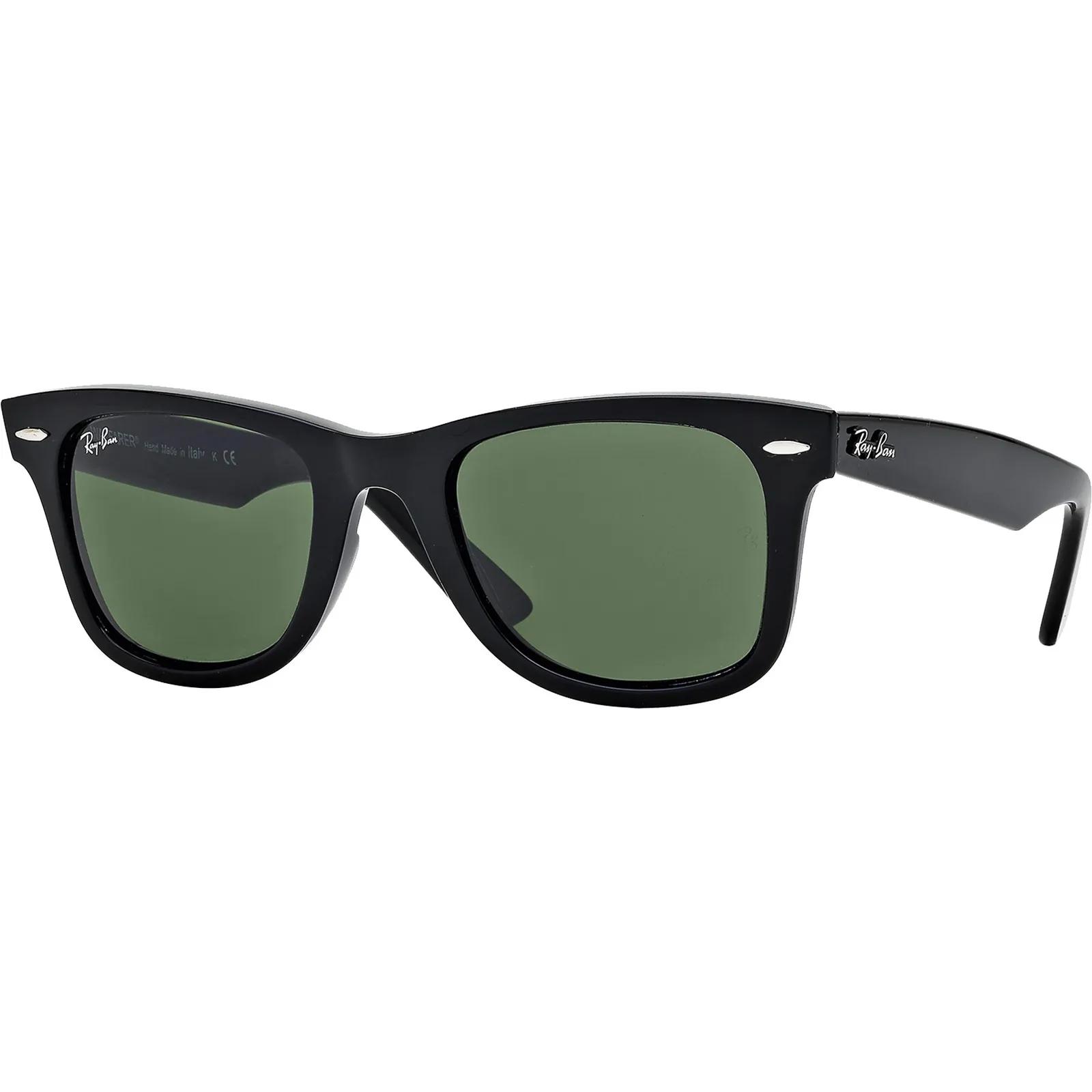 Ray-Ban Wayfarer Original Sunglasses Black Green Classic - 7 x 5 in