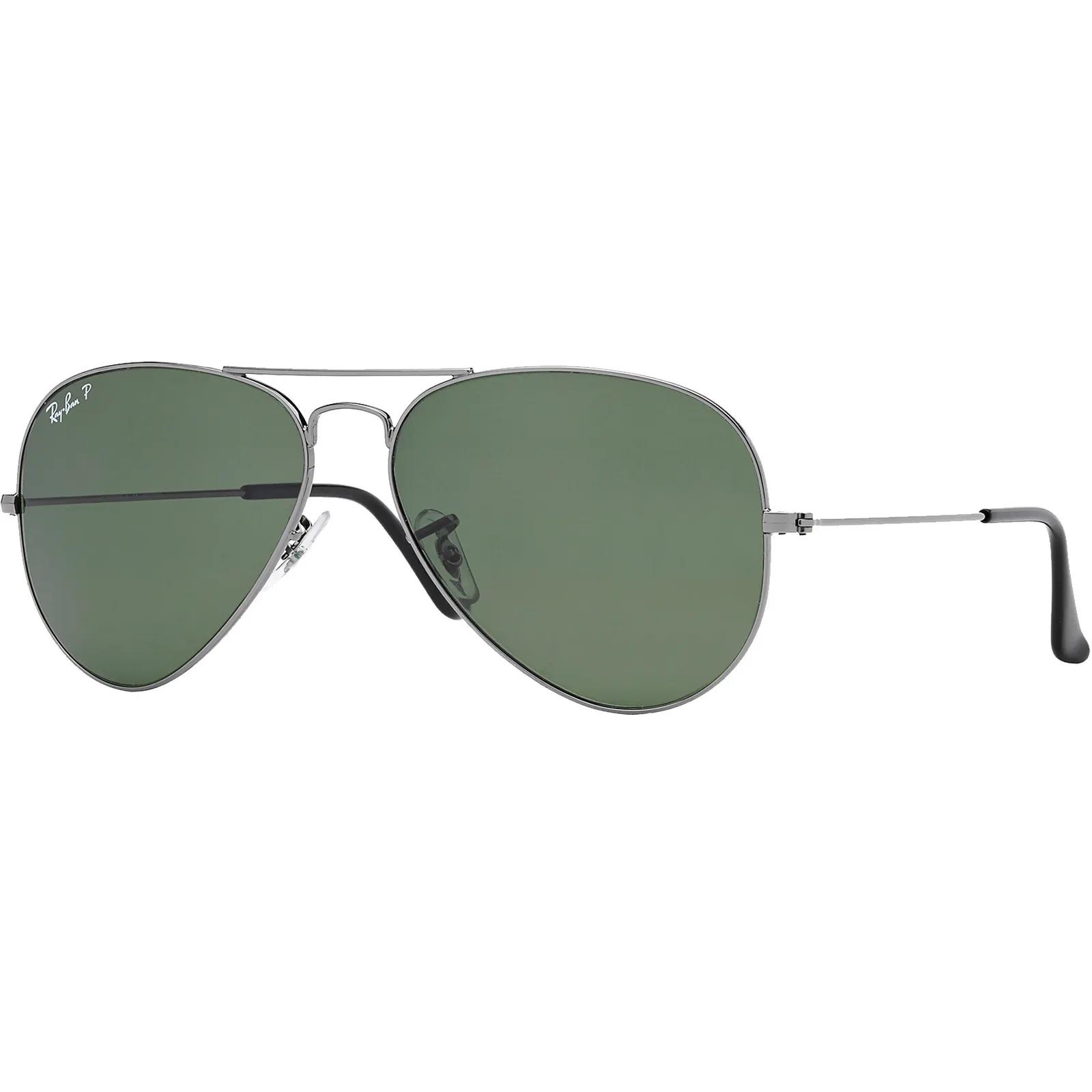 Ray-Ban Polarized Aviator Sunglasses Gunmetal - 58/14/135