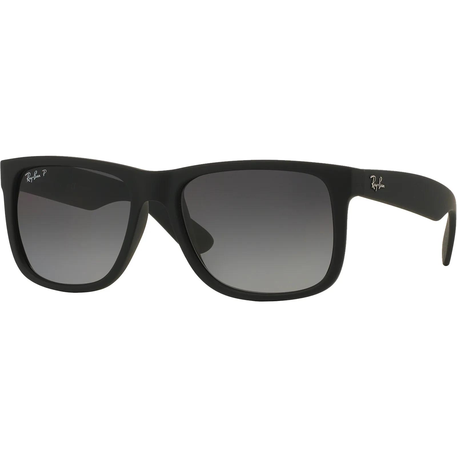 Polarized Justin Classic Sunglasses: Black/ Grey Gradient 55/16/145