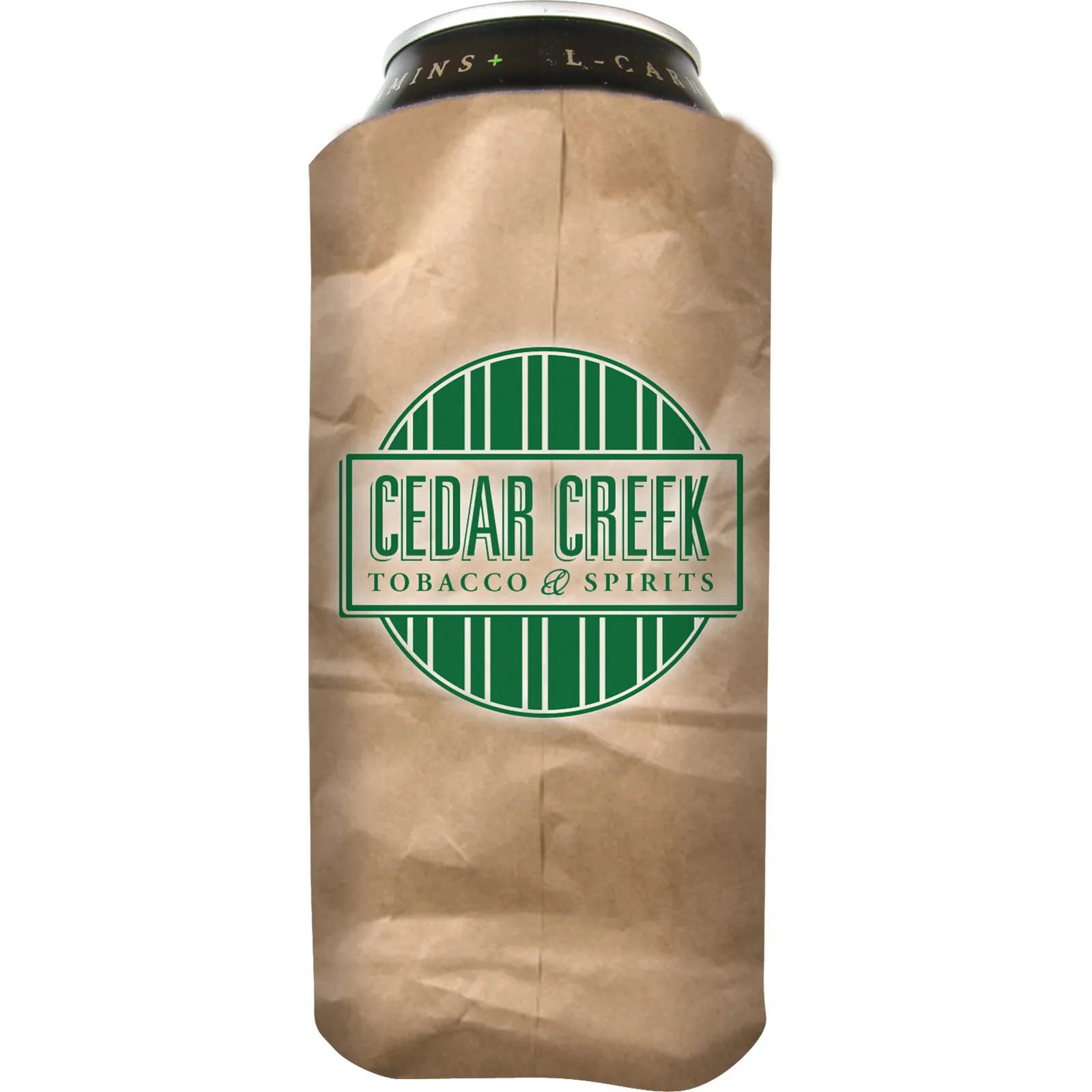 Custom Koozies Tall Boy Full Color Scuba Foam - 16 oz - product view 2